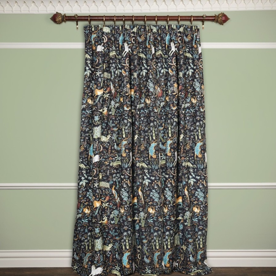 Fabric House of Hackney | Trematonia Jacquard Curtain-Onyx