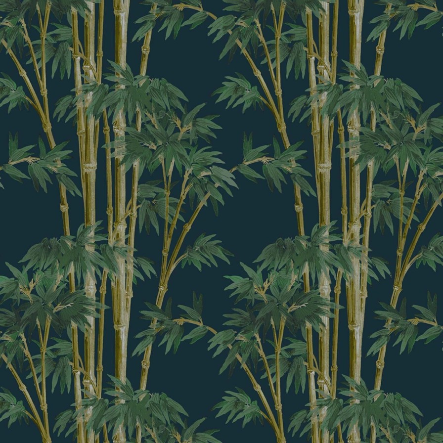 Wallpaper House of Hackney | Bambusa Wallpaper-Midnight