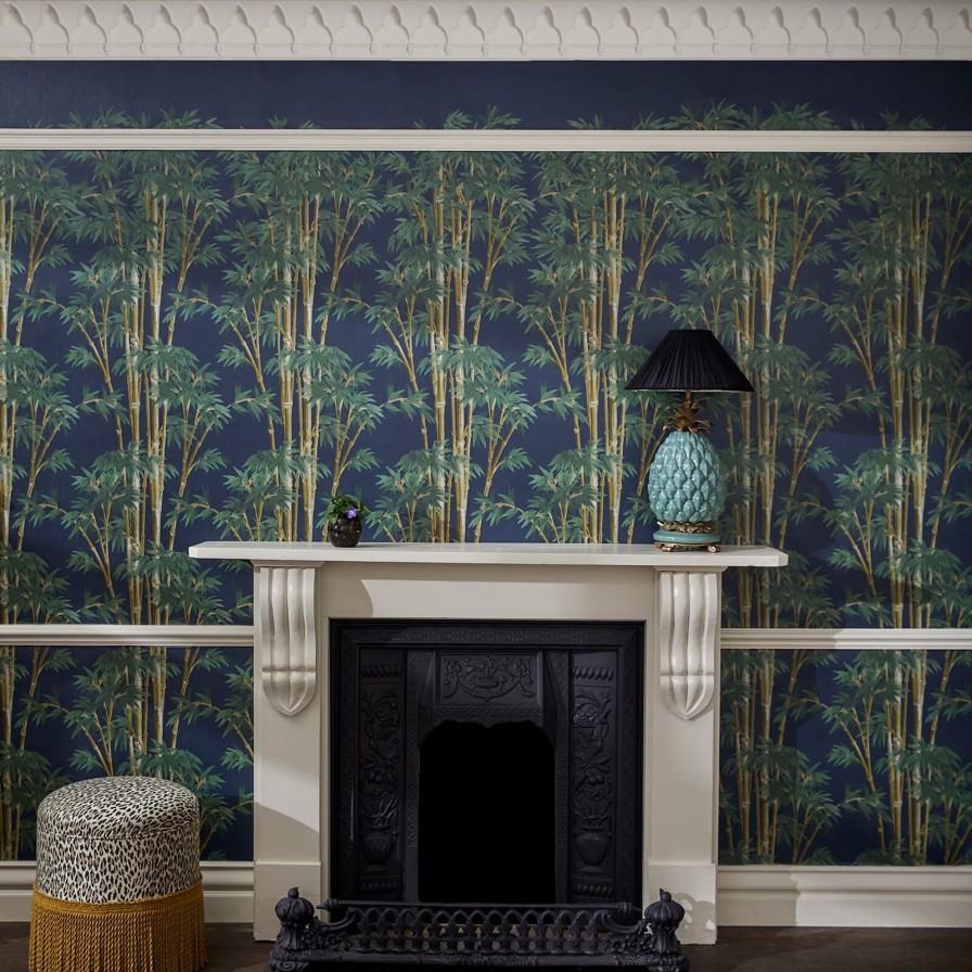 Wallpaper House of Hackney | Bambusa Wallpaper-Midnight