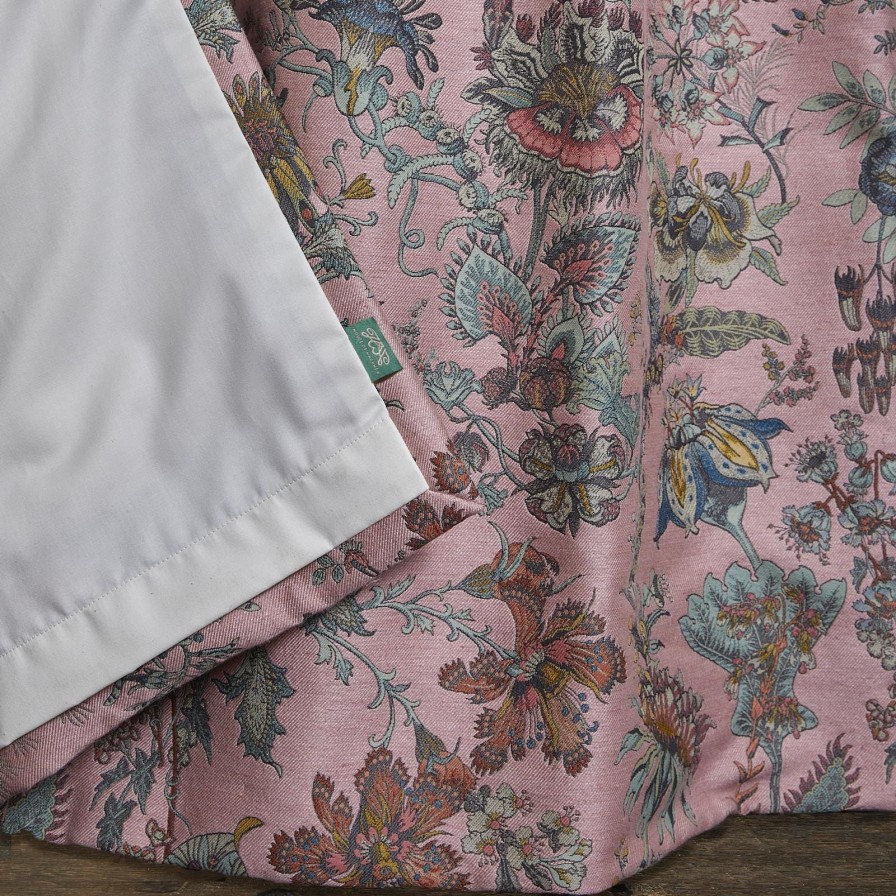 Fabric House of Hackney | Florafantasia Jacquard Curtain-Pink