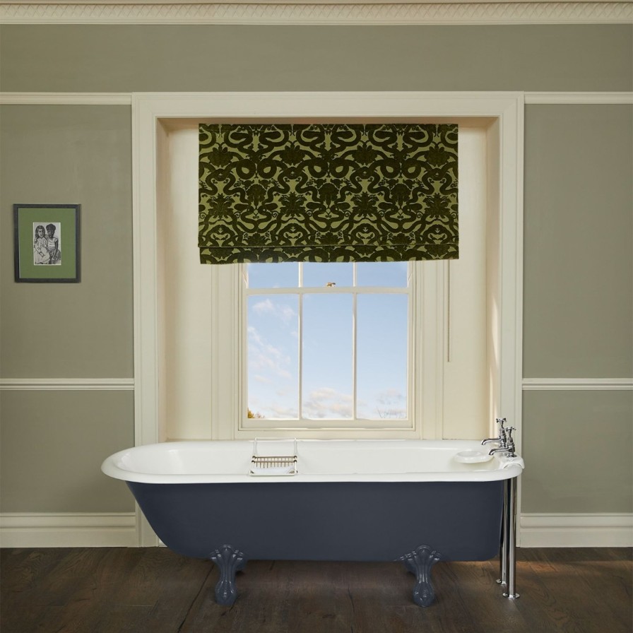 Fabric House of Hackney | Anaconda Velvet Blind-Olive Green