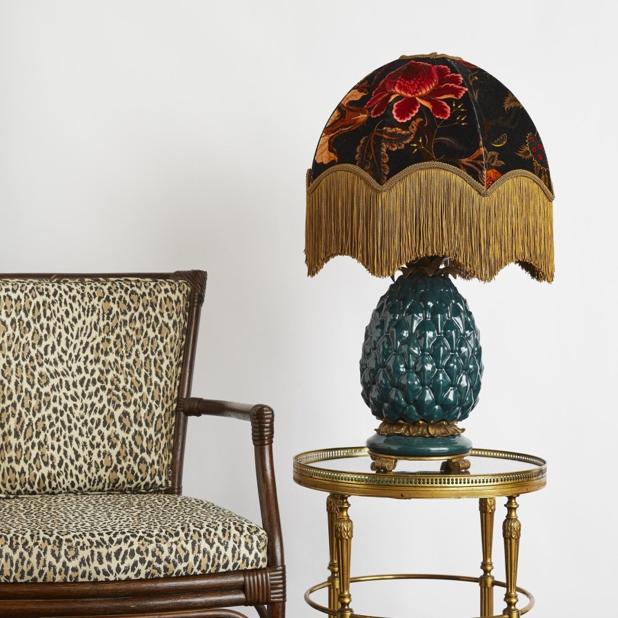 Accessories House of Hackney Lampshades | Artemis Velvet Oria Lampshade-Black