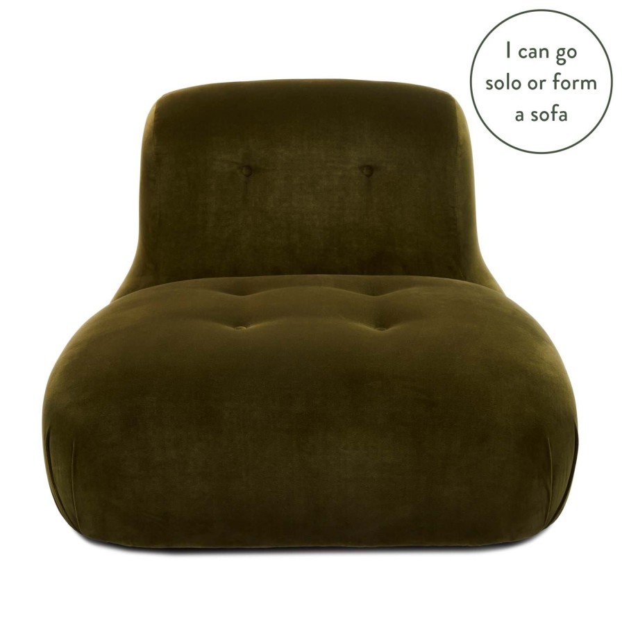 Furnishings House of Hackney Castle Chairs | Castle Chair Velvet-Forest