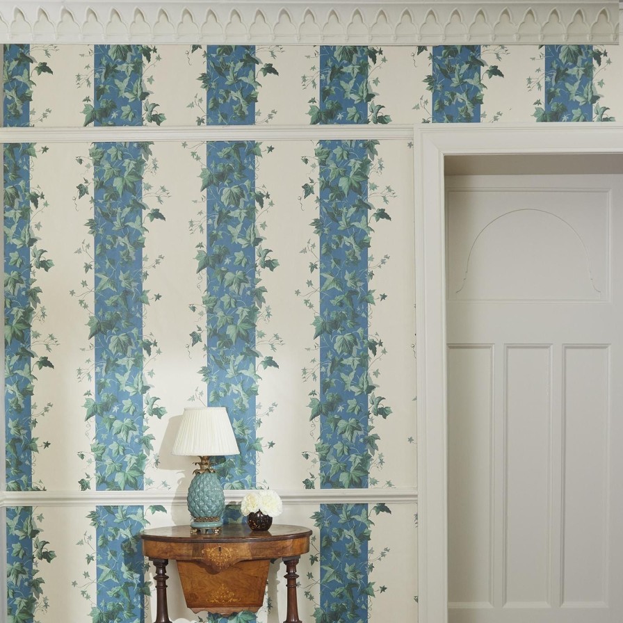 Wallpaper House of Hackney | Hedera Stripe Wallpaper-Teal