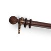Furnishings House of Hackney Curtain Poles | Wooden Ball Oak Pole & Finial Set 51Mm