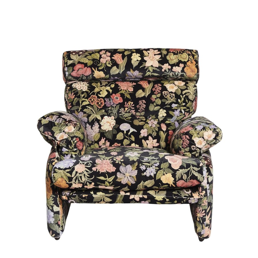 Furnishings House of Hackney Sofas | Coronado By Tobia Scarpa Armchair-Floralia Noir