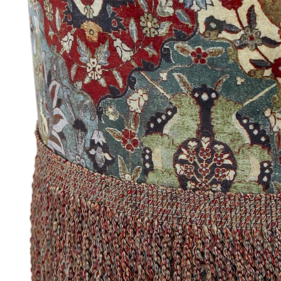 Furnishings House of Hackney Bottomans | Caspar Velvet Bottoman-Forest