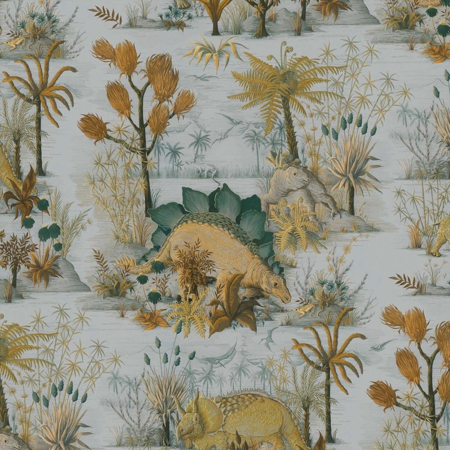 Wallpaper House of Hackney | Dinosauria Wallpaper-Dusk