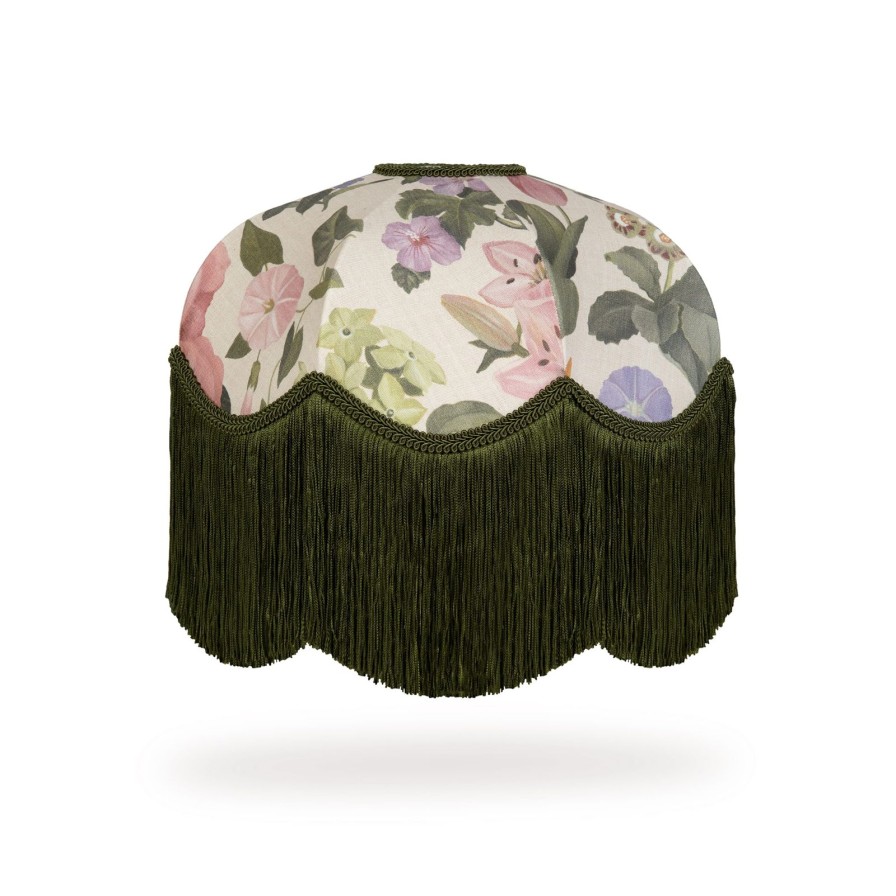 Accessories House of Hackney Lampshades | Floralia Cotton Linen Tilia Lampshade-Ecru