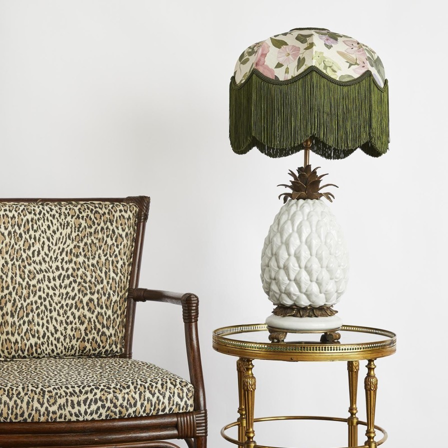 Accessories House of Hackney Lampshades | Floralia Cotton Linen Tilia Lampshade-Ecru
