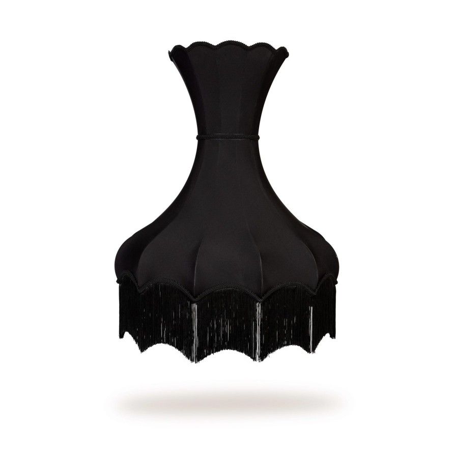 Accessories House of Hackney Lampshades | Narcissus Silk Standard Lampshade-Noir
