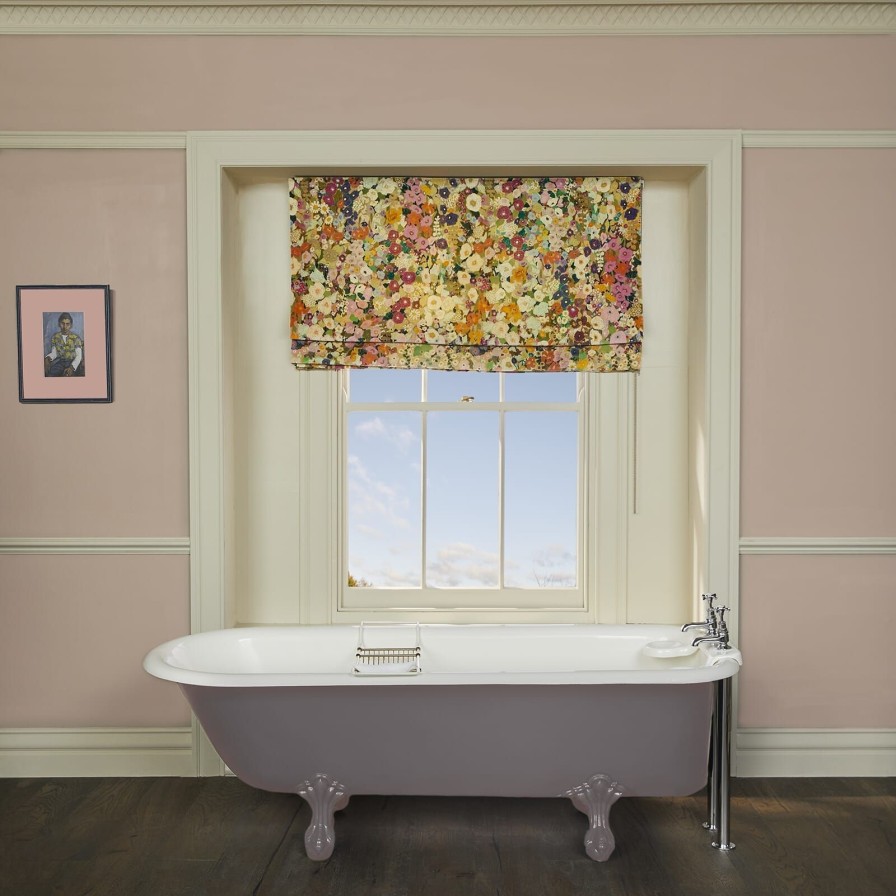 Fabric House of Hackney | Hollyhocks Velvet Blind-Spring