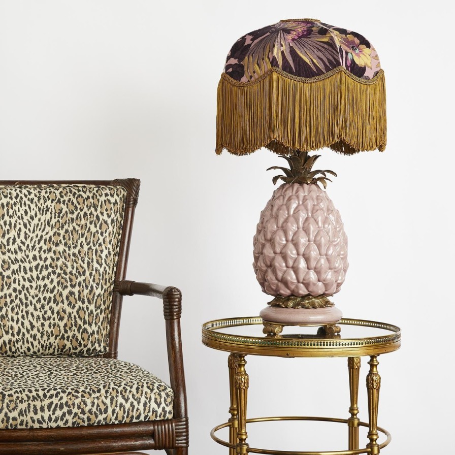 Accessories House of Hackney Lampshades | Limerence Velvet Tilia Lampshade-Rose Quartz