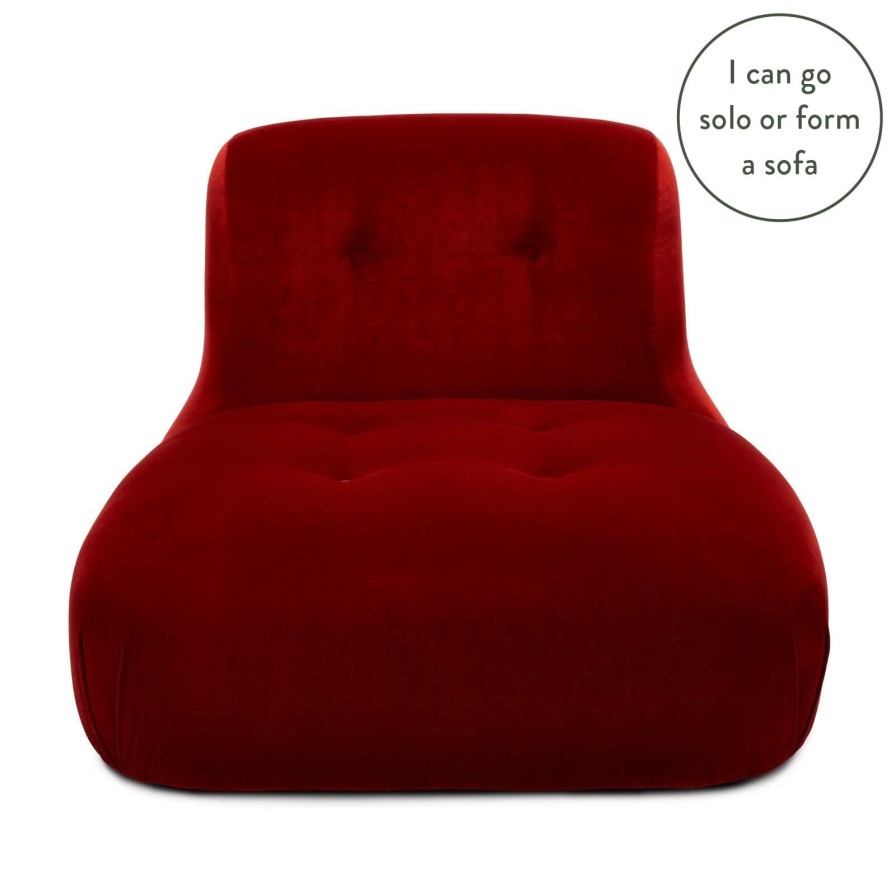 Furnishings House of Hackney Castle Chairs | Castle Chair Velvet-Wine