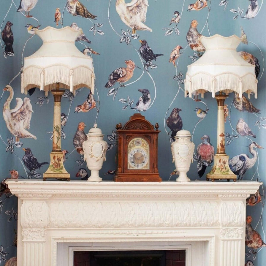 Wallpaper House of Hackney | Flights Of Fancy Wallpaper-Duck Egg