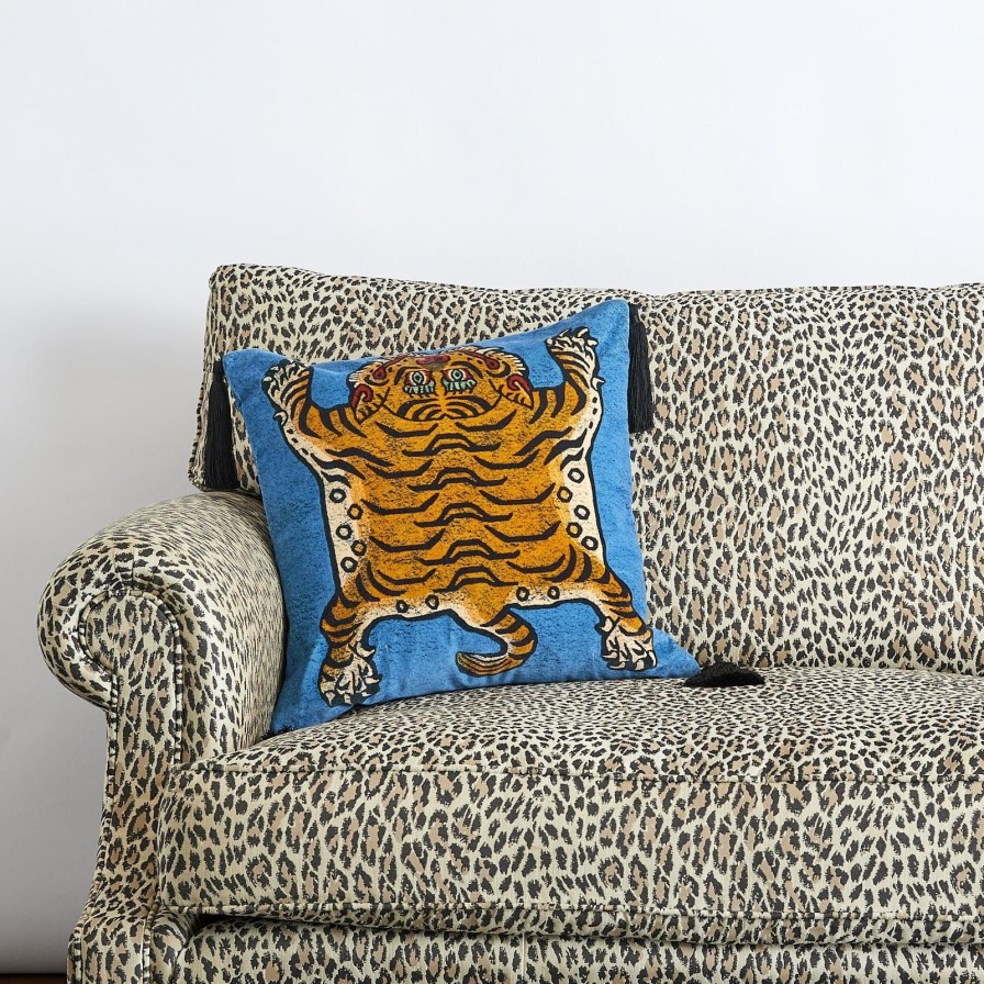Accessories House of Hackney Animal Cushions | Saber Medium Tassel Velvet Cushion-Apatite