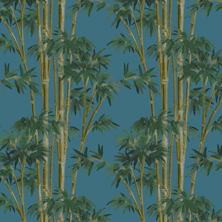 Wallpaper House of Hackney | Bambusa Wallpaper-Azure