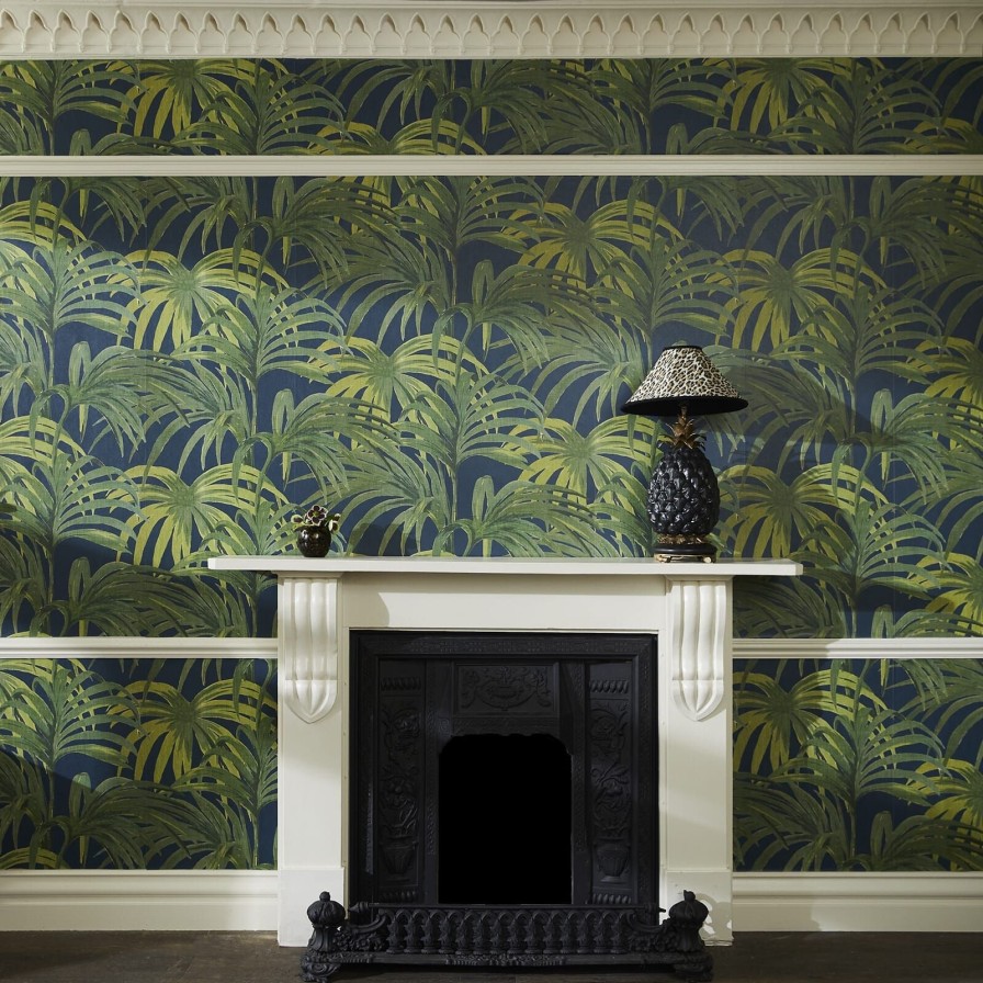Wallpaper House of Hackney | Palmeral Wallpaper-Midnight Green Magna