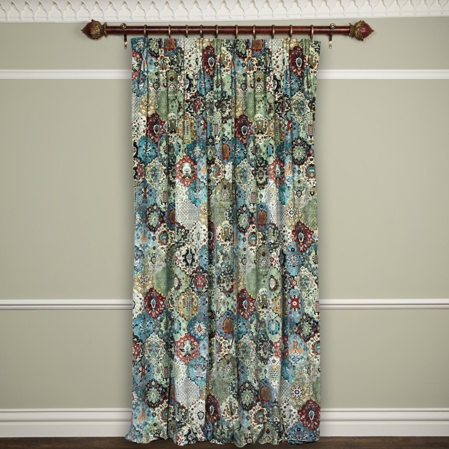 Fabric House of Hackney | Caspar Velvet Curtain-Forest