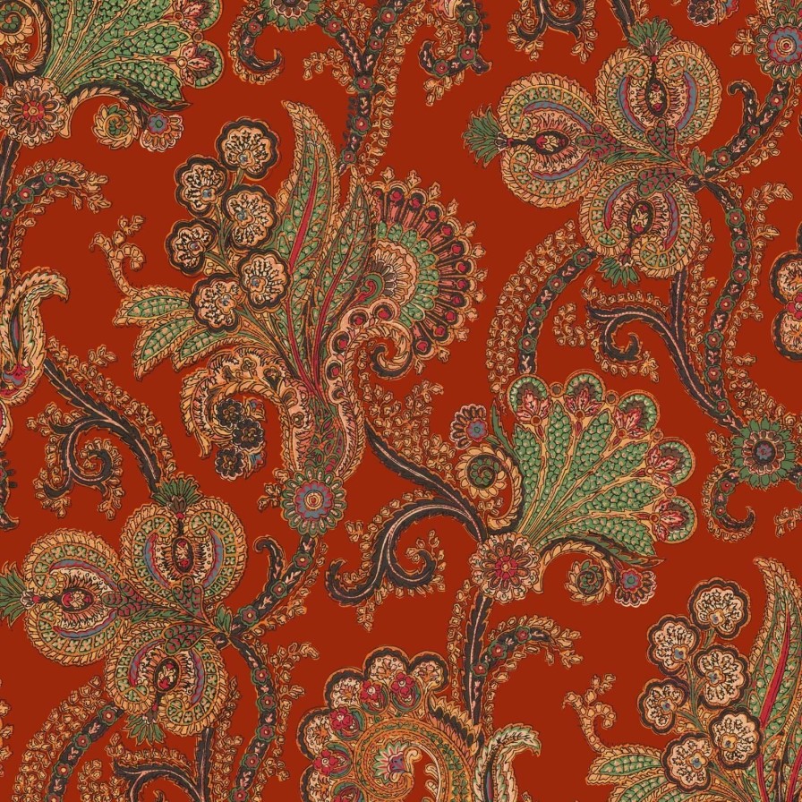 Wallpaper House of Hackney | Palme Cashmir Wallpaper-Henna