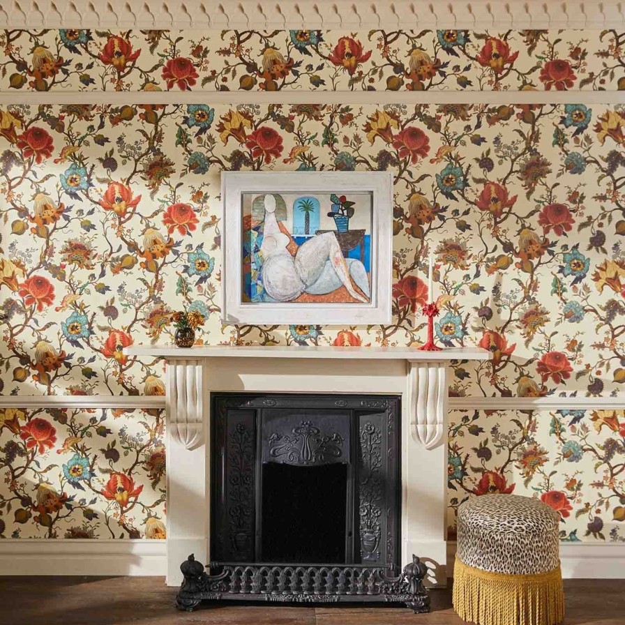 Wallpaper House of Hackney | Artemis Wallpaper-Ecru