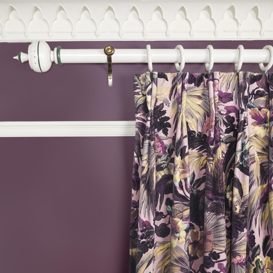 Fabric House of Hackney | Limerence Velvet Curtain-Quartz Pink