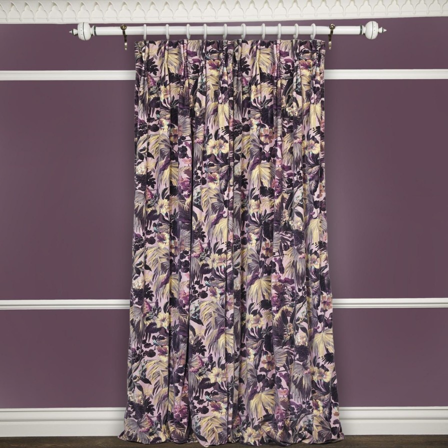 Fabric House of Hackney | Limerence Velvet Curtain-Quartz Pink