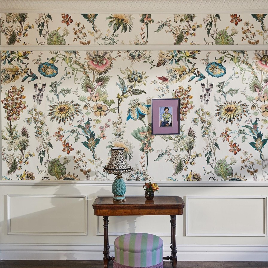 Wallpaper House of Hackney | Flora Fantasia Wallpaper-Ecru