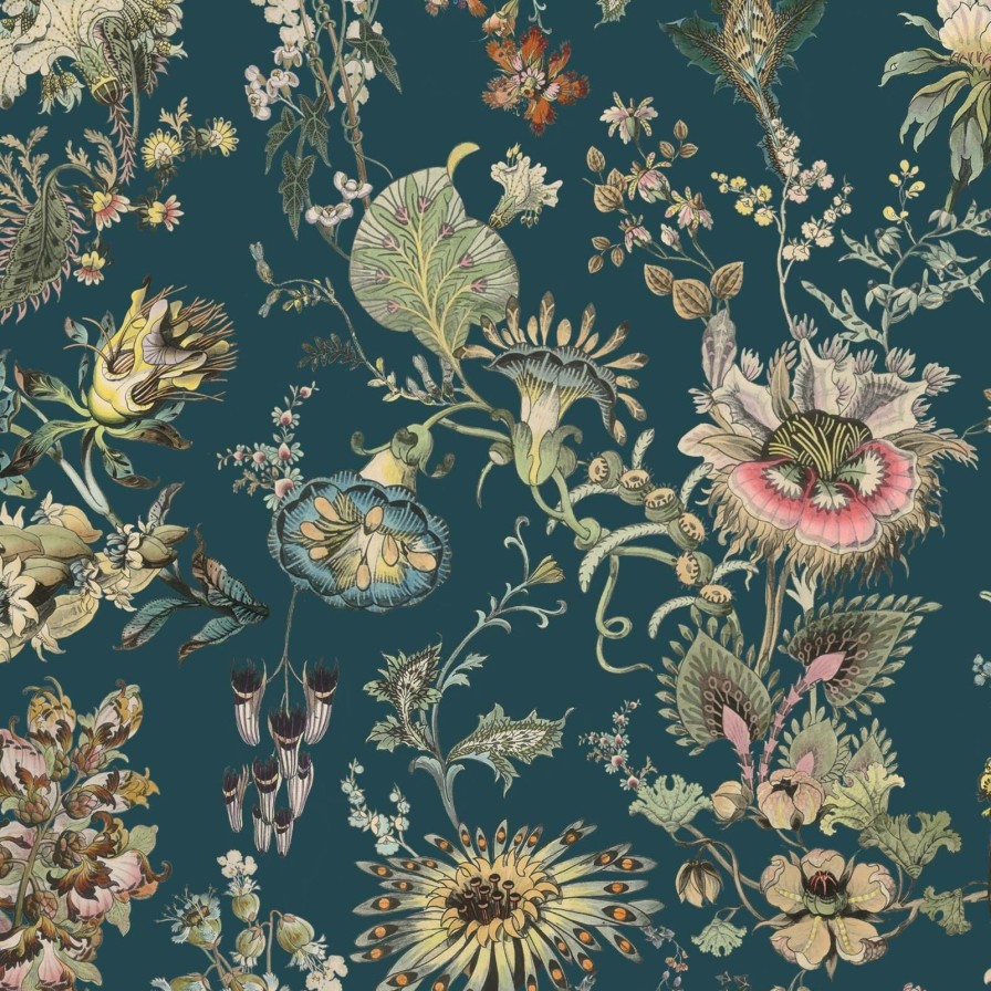 Wallpaper House of Hackney | Flora Fantasia Wallpaper-Cerulean