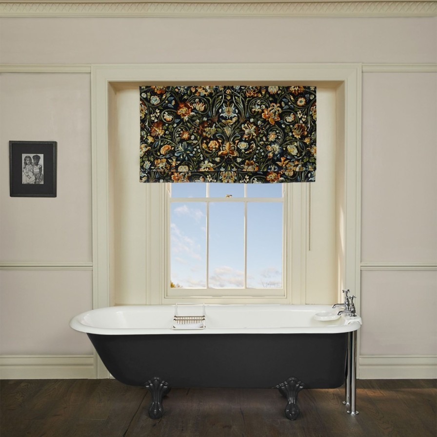 Fabric House of Hackney | Gaia Velvet Blind-Midnight