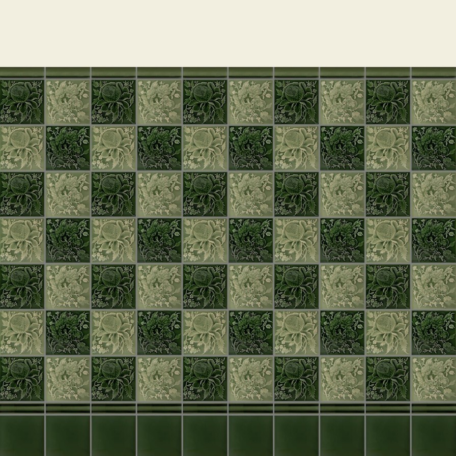 Furnishings House of Hackney Tiles | Artemis Rose Relief Tiles-Sage