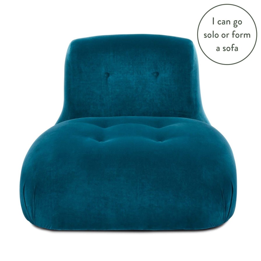 Furnishings House of Hackney Castle Chairs | Castle Chair Velvet-Teal