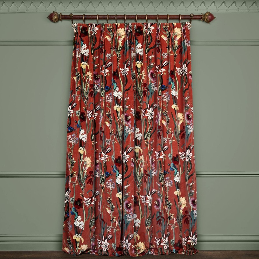 Fabric House of Hackney | Flora Delanica Curtain-Clay