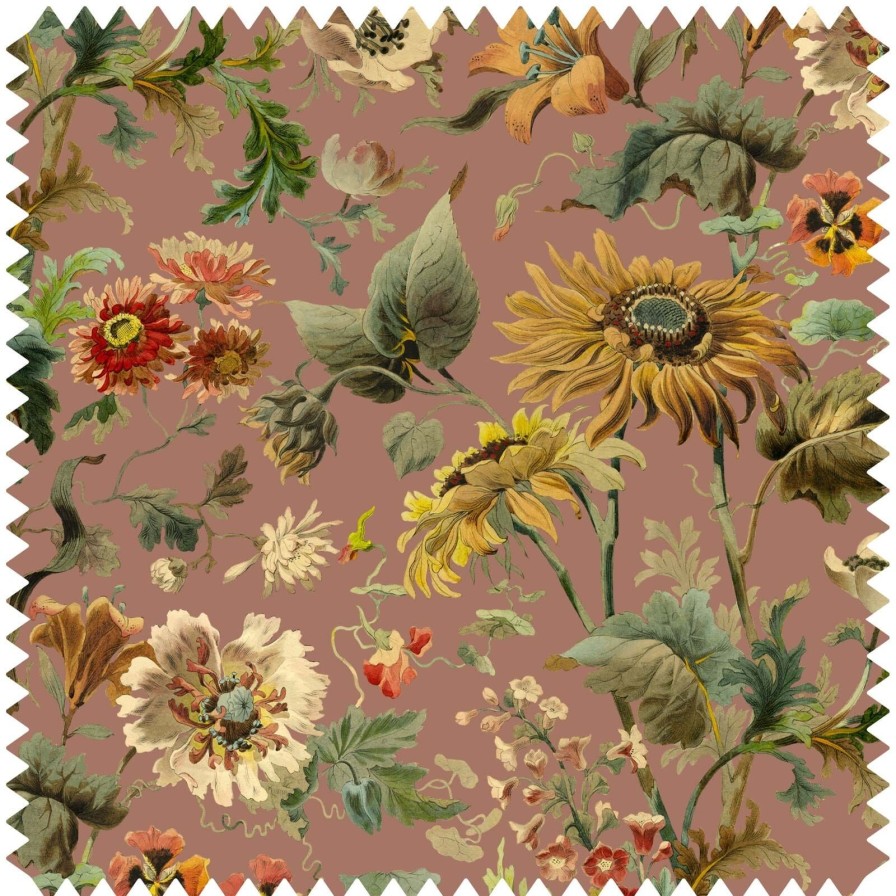 Fabric House of Hackney | Avalon Cotton Linen Blind-Puce Pink