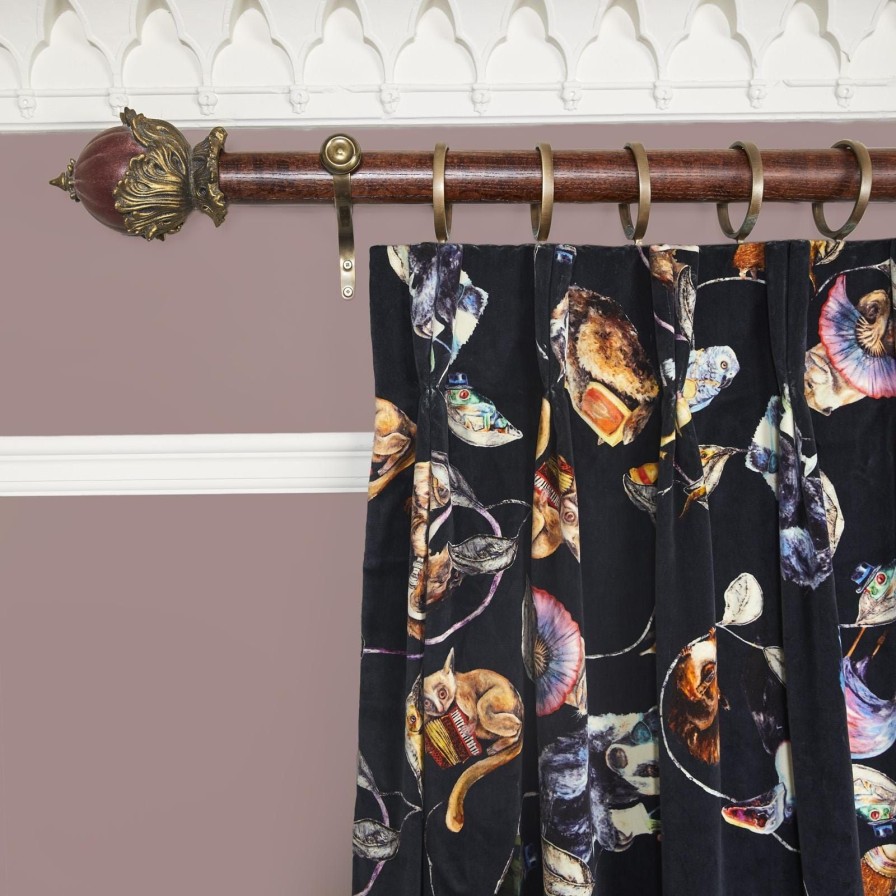 Fabric House of Hackney | Hackney Empire Velvet Curtain-Midnight