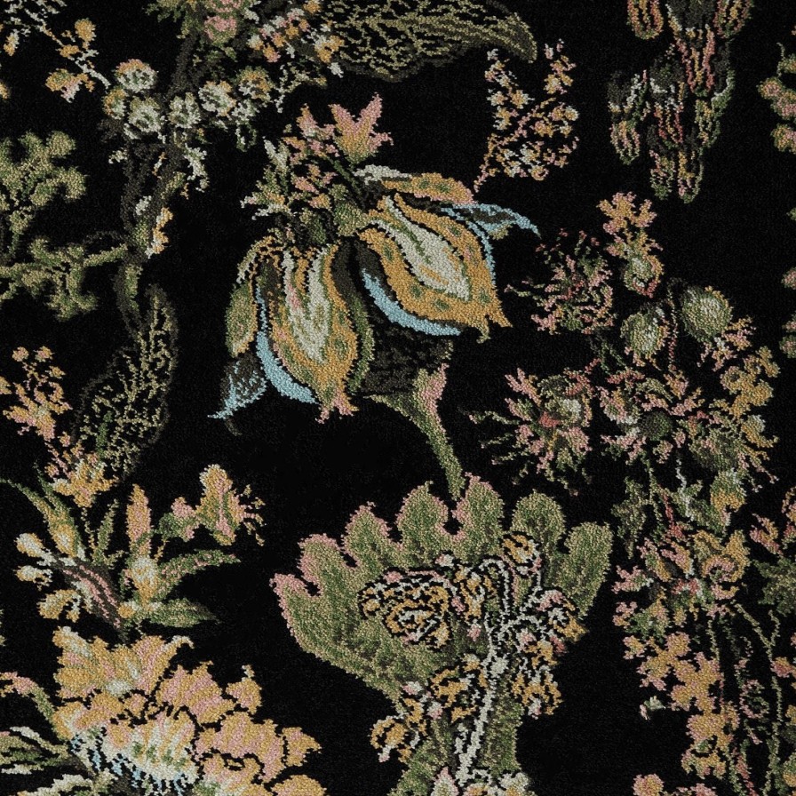 Furnishings House of Hackney Carpets | Florafantasia Carpet-Noir