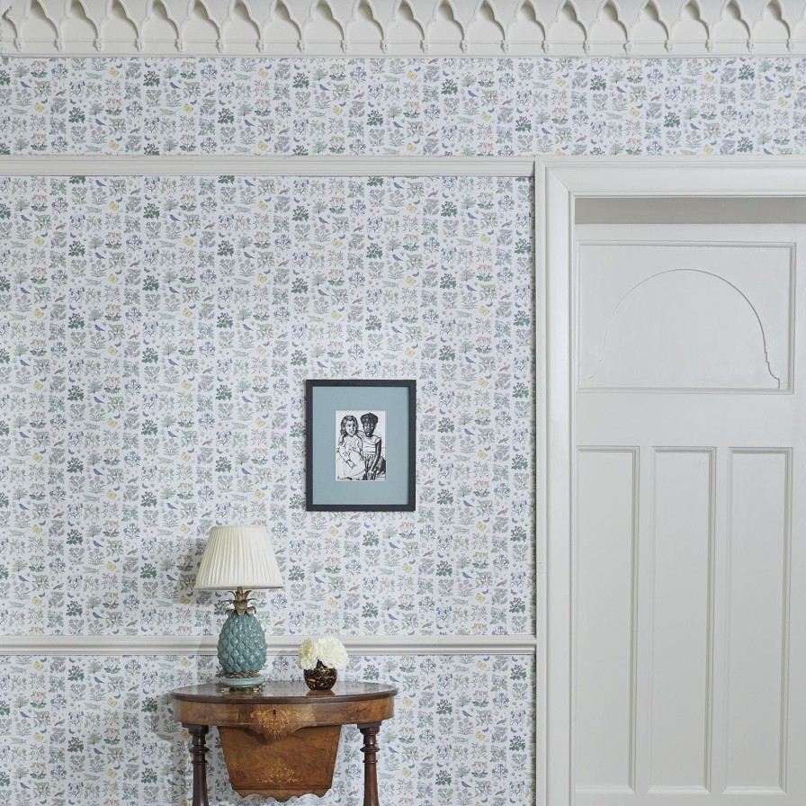 Wallpaper House of Hackney | Voysey'S Garden Wallpaper-Off White