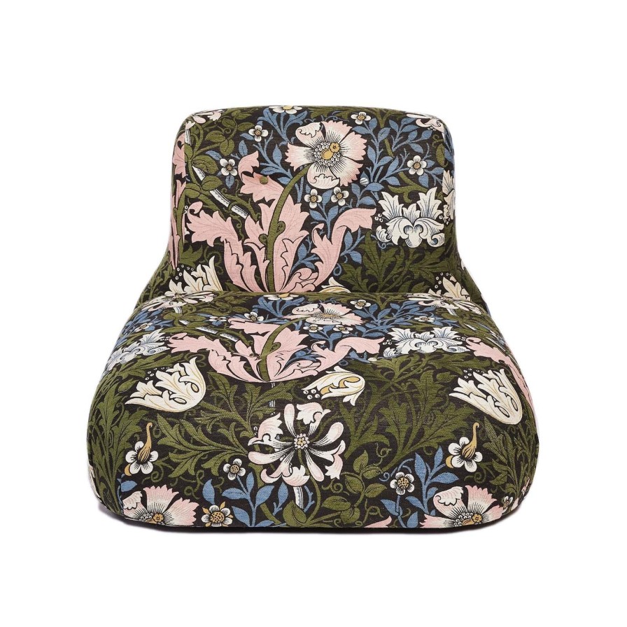 Furnishings House of Hackney Castle Chairs | Compton Jacquard Castle Chair-Onyx