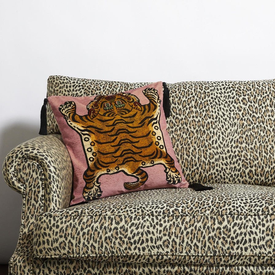 Accessories House of Hackney Animal Cushions | Saber Medium Tassel Velvet Cushion-Tourmaline