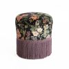 Furnishings House of Hackney Bottomans | Floralia Velvet Bottoman-Noir