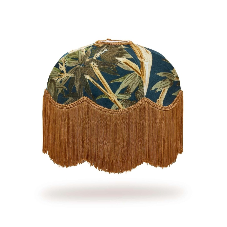 Accessories House of Hackney Lampshades | Bambusa Velvet Tilia Lampshade-Midnight