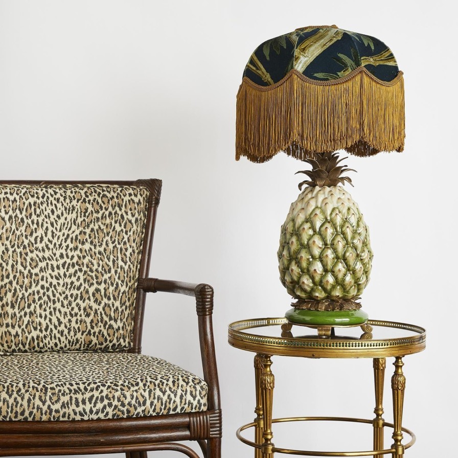 Accessories House of Hackney Lampshades | Bambusa Velvet Tilia Lampshade-Midnight