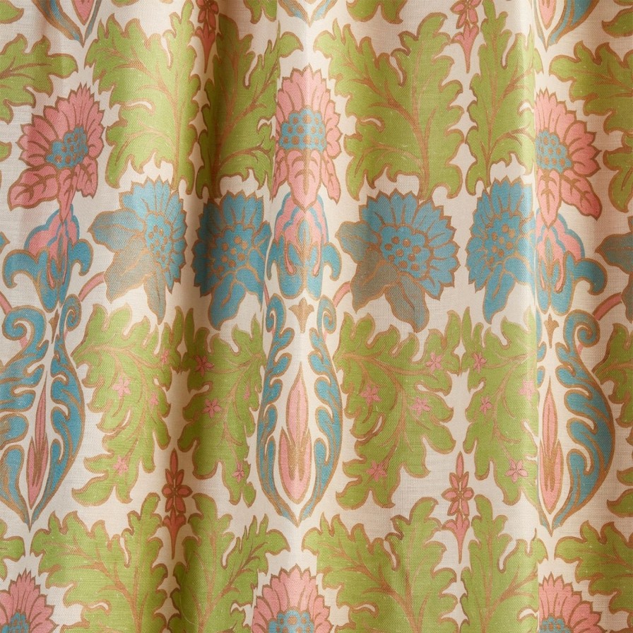 Fabric House of Hackney | Emania Cotton Linen Curtain-Tourmaline