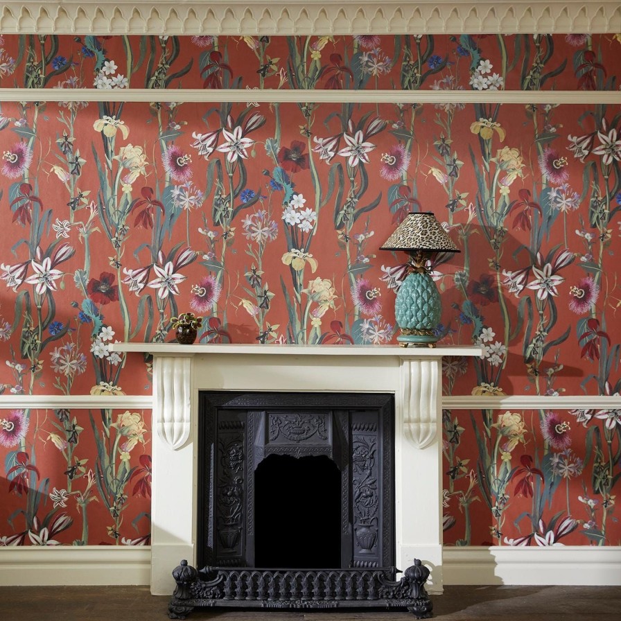 Wallpaper House of Hackney | Flora Delanica Wallpaper-Clay