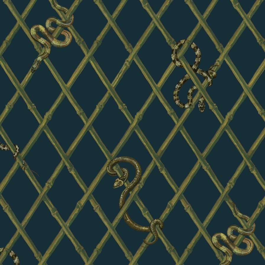 Wallpaper House of Hackney | Khasia Wallpaper-Midnight