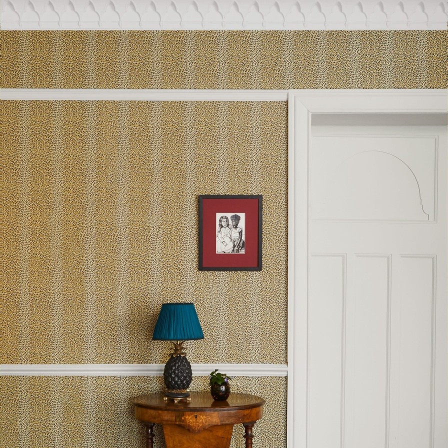 Wallpaper House of Hackney | Wild Card Traditional Wallpaper-Butterscotch